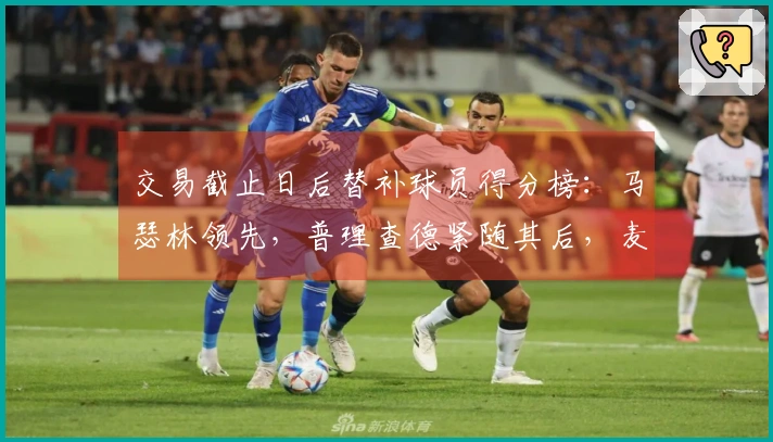 交易截止日后替补球员得分榜：马瑟林领先，普理查德紧随其后，麦凯恩位列第三