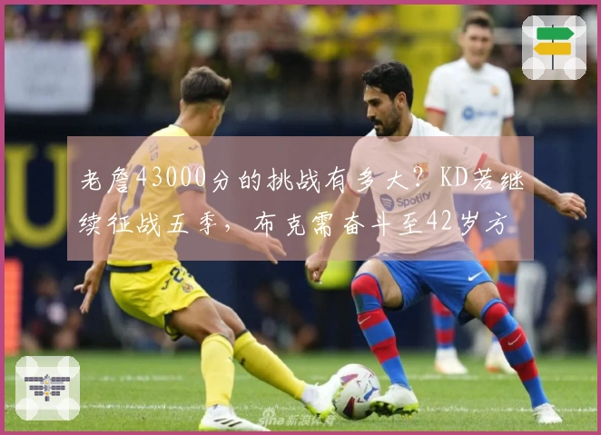 老詹43000分的挑战有多大？KD若继续征战五季，布克需奋斗至42岁方有机会。